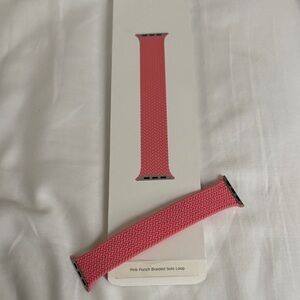 Apple Braided Solo Loop Watch Band in Pink